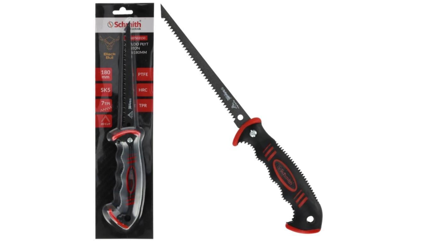 Piła ręczna do gipsów karton-gipsu płyt GK Regips piłka 180mm 7TPI Schmith