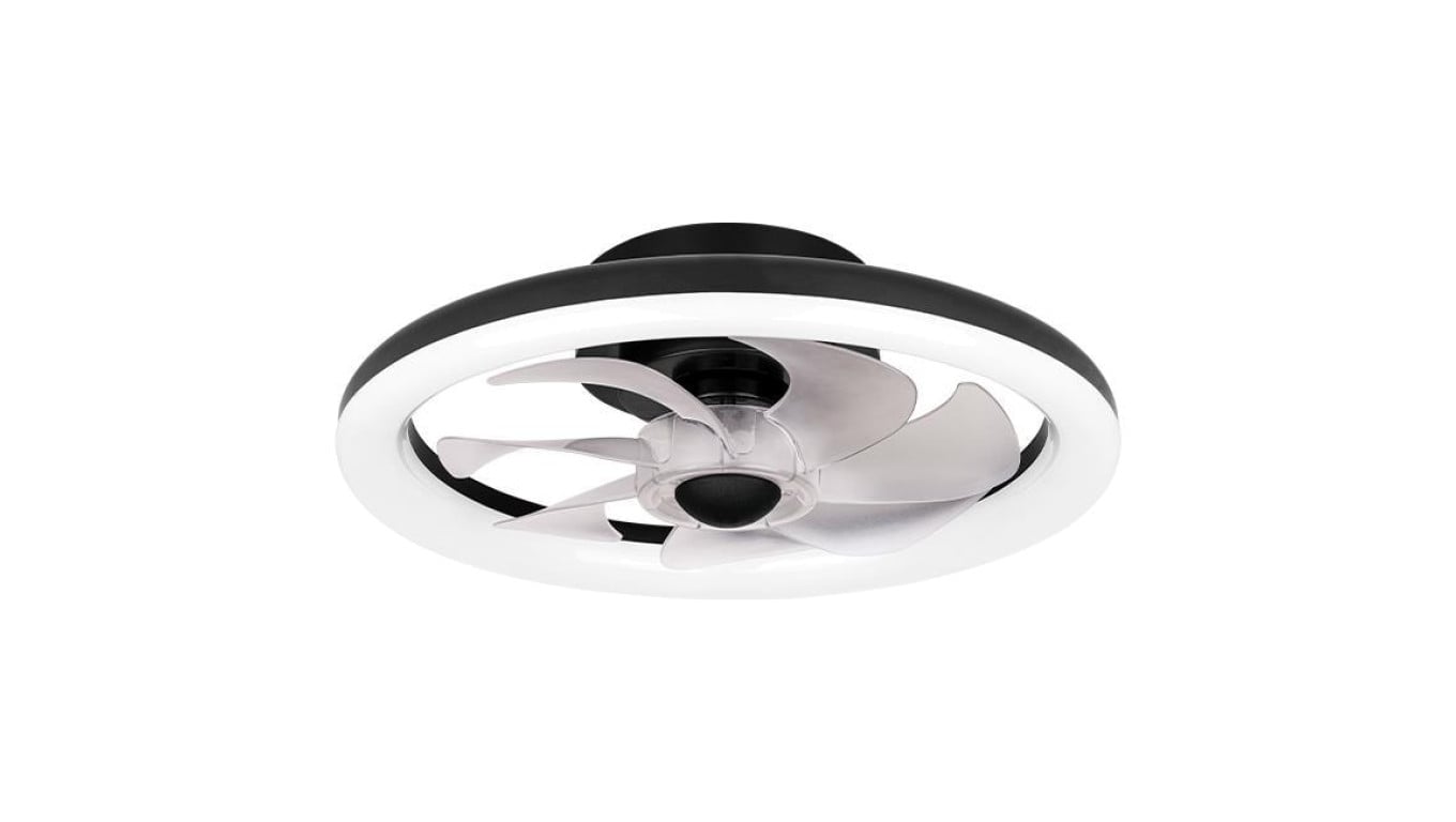 Plafon Led Flip 36W+15W 3CCT wentylator 40cm czarn