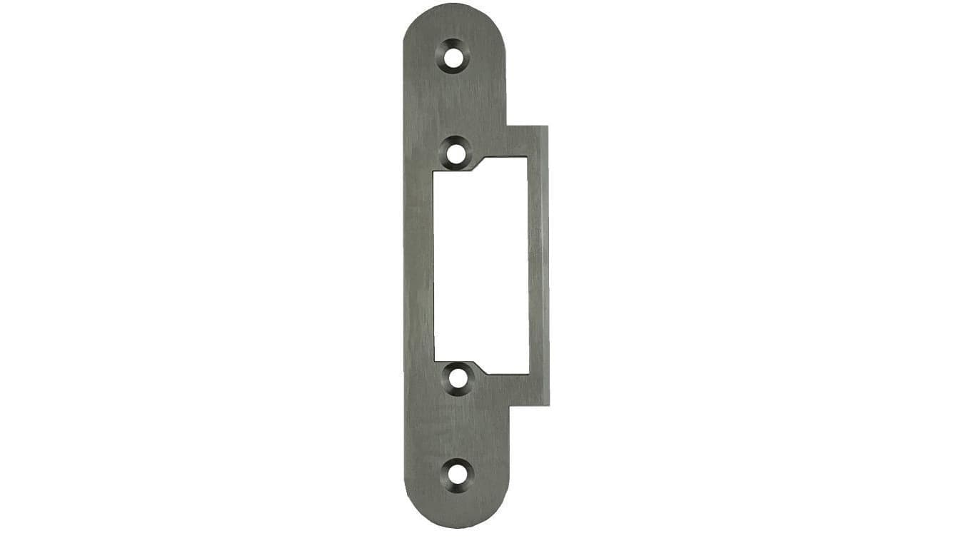 Płaskownik krótki Hartte OK-C2 120x24x3mm, lewy/prawy, stal nierdzewna, do elektrozaczepów z wyślizgiem