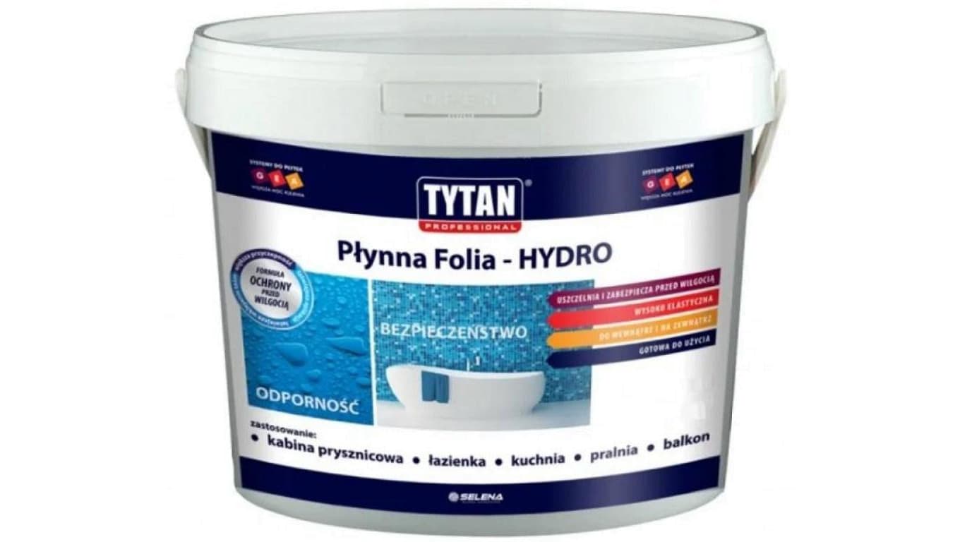 Płynna folia hydro tytan 12kg szary