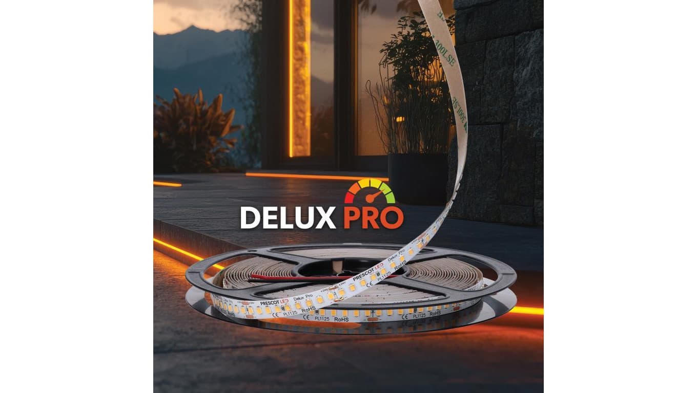 Polska taśma LED Delux Pro 24V 180LED Biała ciepła 3000K 1800lm/m SMD2835 Rolka 10m 7 lat gwarancji