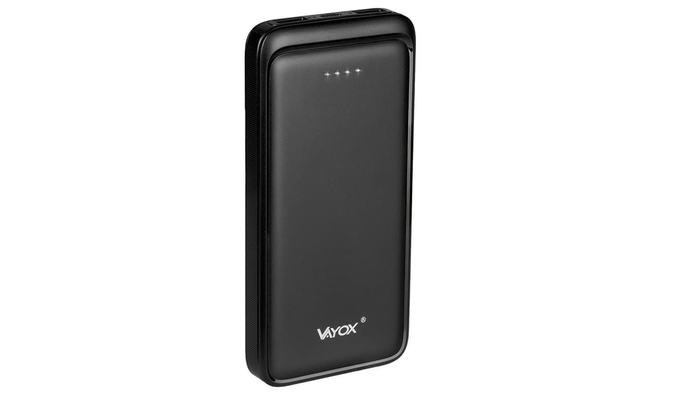 Powerbank 10000 mAh wejście USB-C wyjście 2xUSB-A + USB-C 5V 2.1A czarny VA0340 Vayox