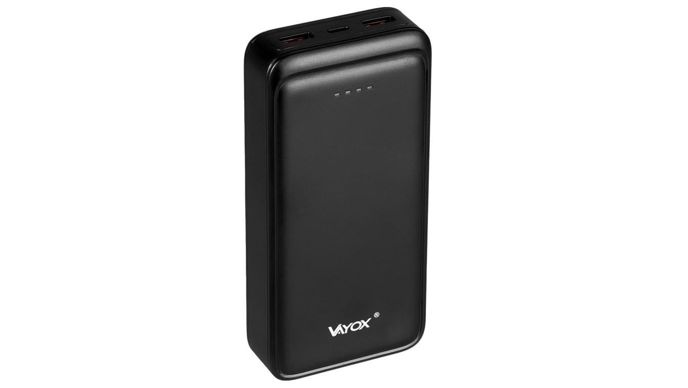 Powerbank 20000 mAh wejście USB-C wyjście 2xUSB-A + USB-C 5V 3A czarny VA0341 Vayox