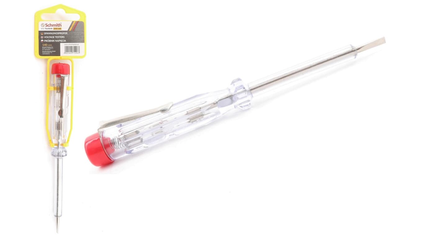 Próbnik napięcia tester prądu 140mm (norma ISO i VDE) - Schmith