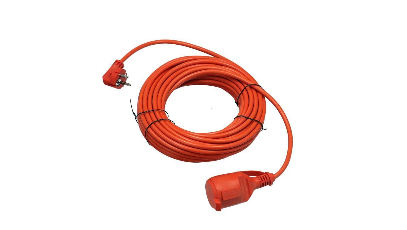 Przedłużacz ogrodowy pomarańczowy 15m (3X1,5mm) IP44, gniazdo Schuko 800.815.100 HOROZ ELECTRIC