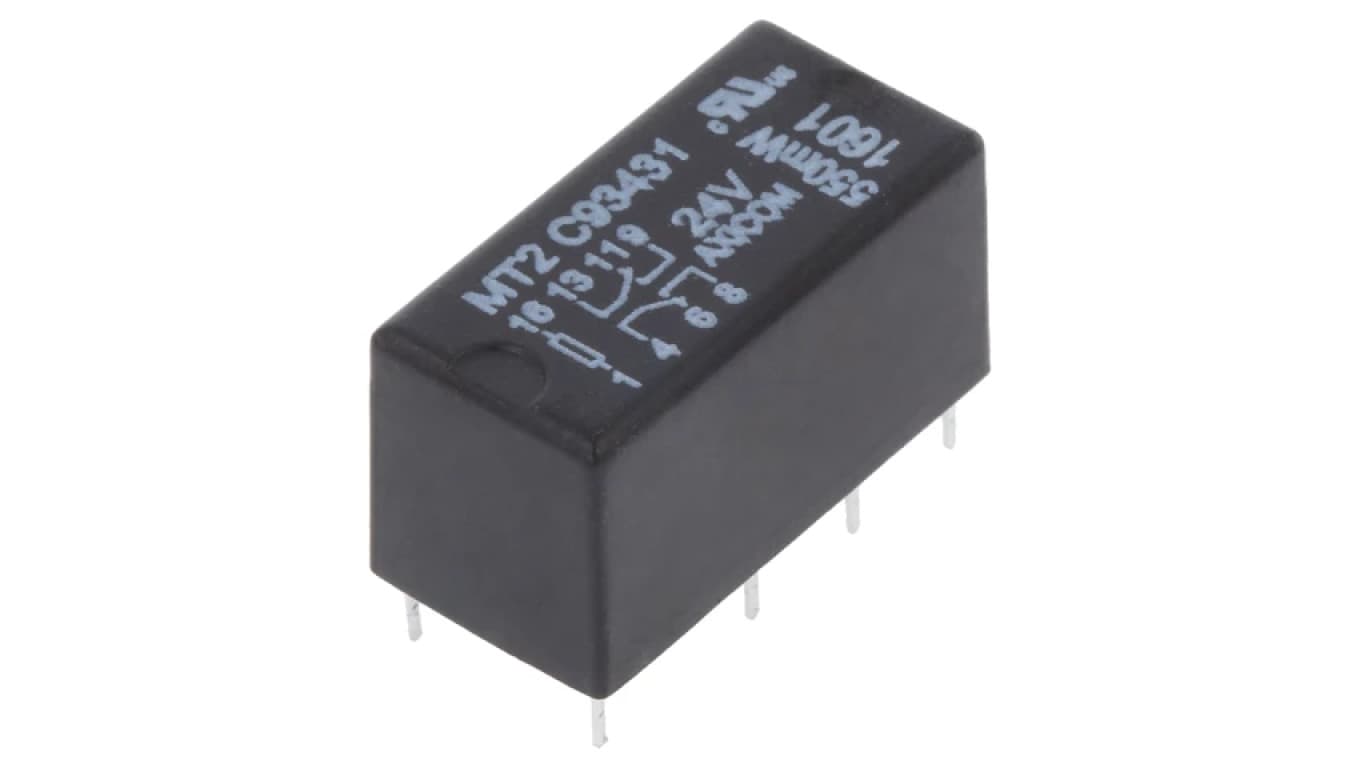 Przekaźnik elektromagnetyczny DPDT 24VDC max 250VAC 6-1462000-1