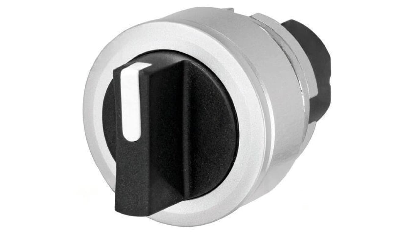 Przełącznik obrotowy 30mm Poz.stab 2 czarny brak IP65 46 46-2828.4CV0.001
