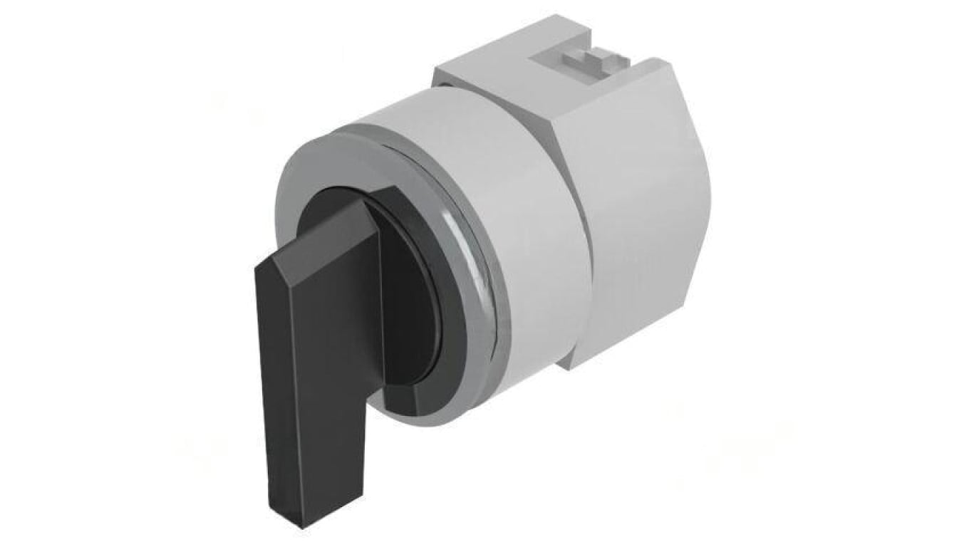 Przełącznik obrotowy 30mm Poz.stab 3 czarny/srebrny brak 704.093.018