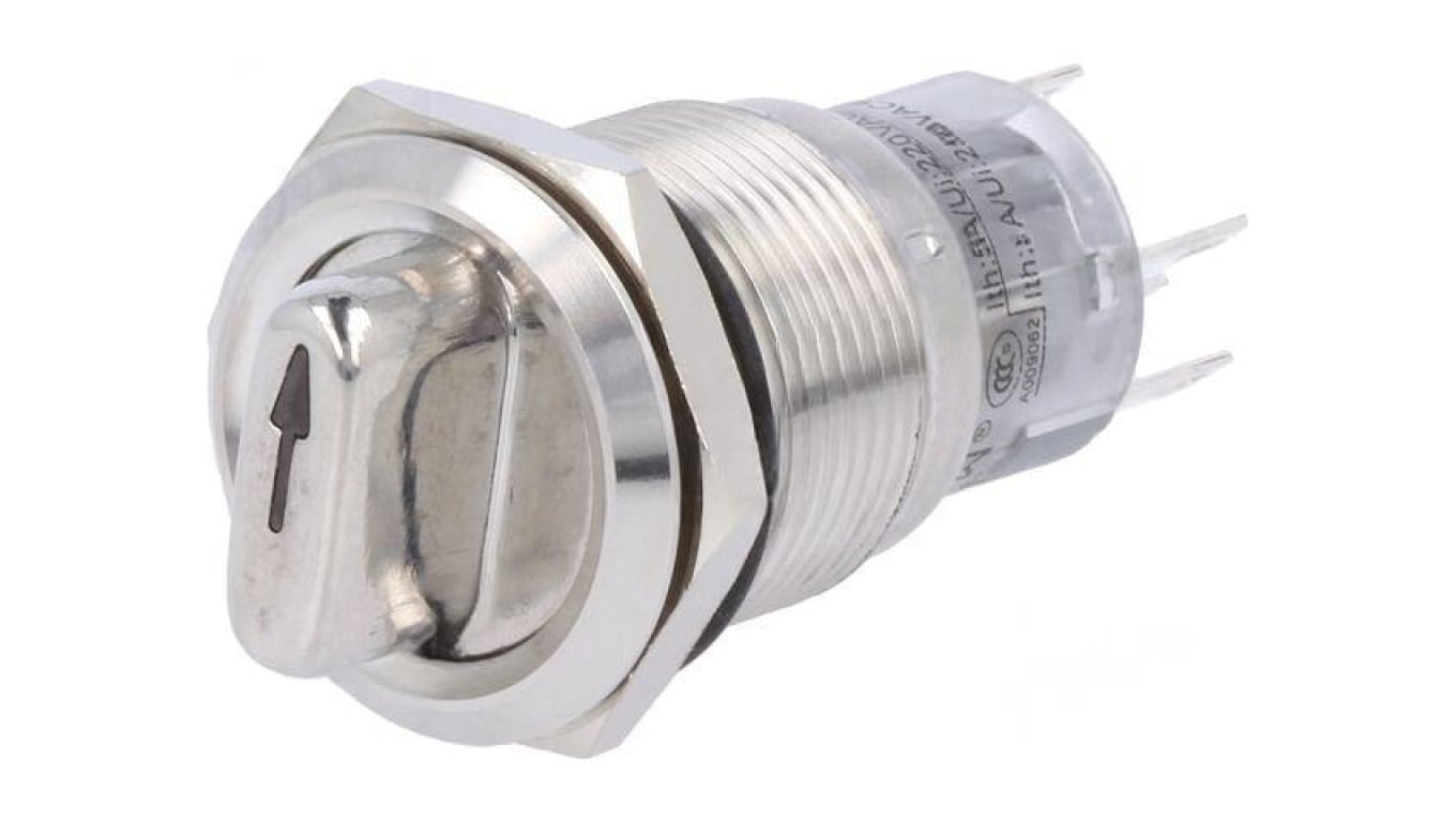 Przełącznik obrotowy Poz: 2 SPDT 0,5A220VAC 1A24VDC 50m LAS1-AGQ-11X/21/G/24V/S