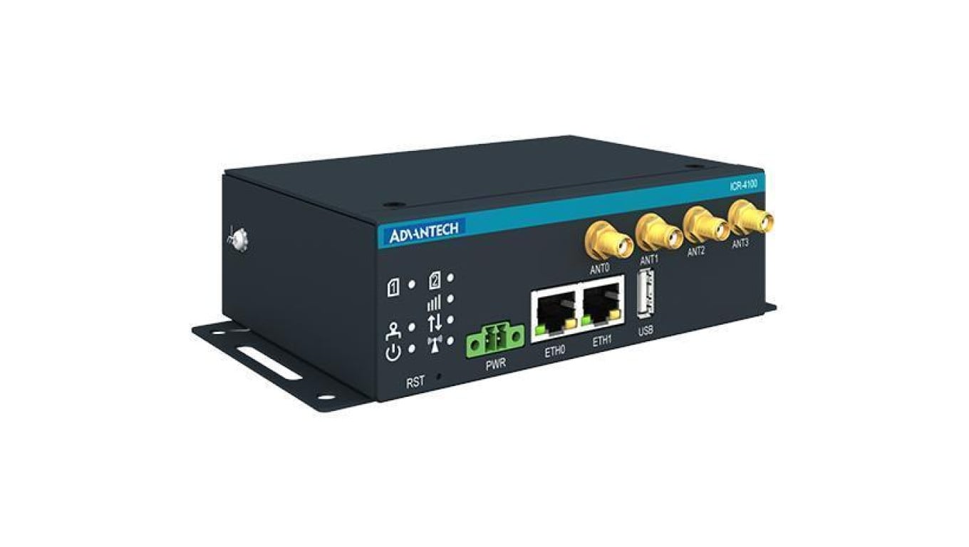 Przemysłowy router komórkowy 5G, z 2x port GE, 2x SIM, 2x port RS232/RS485, GNSS, szeroki zakres temperaturowy ICR-4161