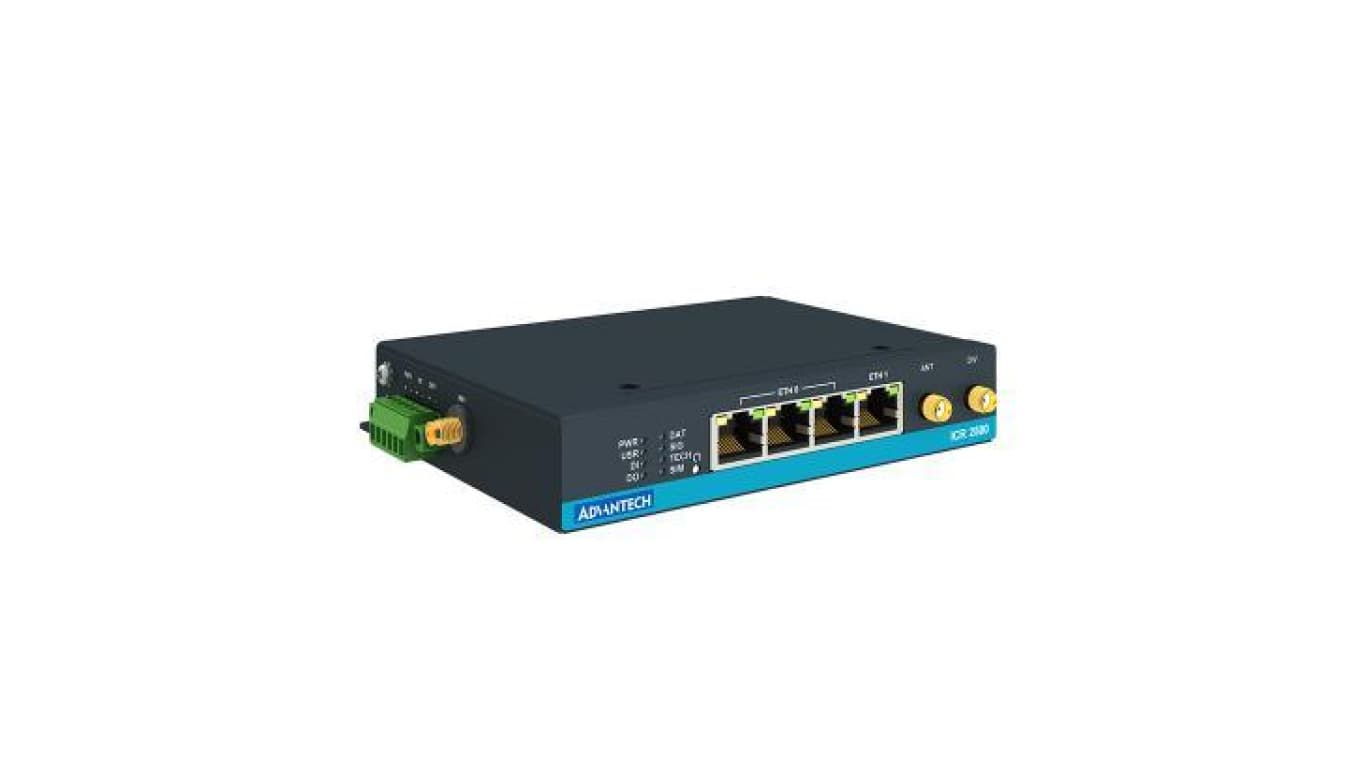 Przemysłowy router komórkowy LTE Cat. 4, z 4 x port Ethernet, 2 x SIM, 1 x DI/DO, szerokim zakresem temperaturowy ICR-2531W