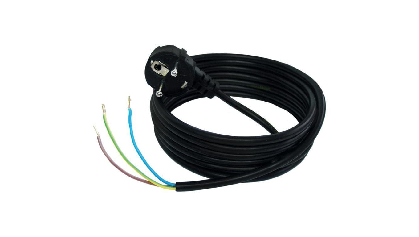 Przewód Przyłączeniowy 3m OMY 3x1,0 mm z Wtyczką TYP E LUMILED