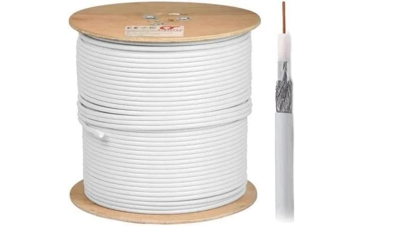 Przewód koncentryczny antenowy RG-6 Tri-Shield 1,13Cu B2Ca TDC113 Premium 500m