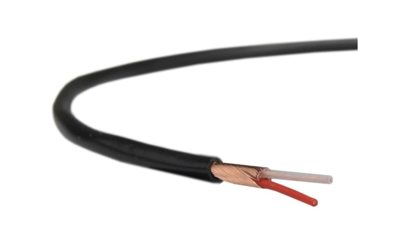 Przewód mikrofonowy YPMXekw 2x0,05 Cu czarny Technokabel /250m/