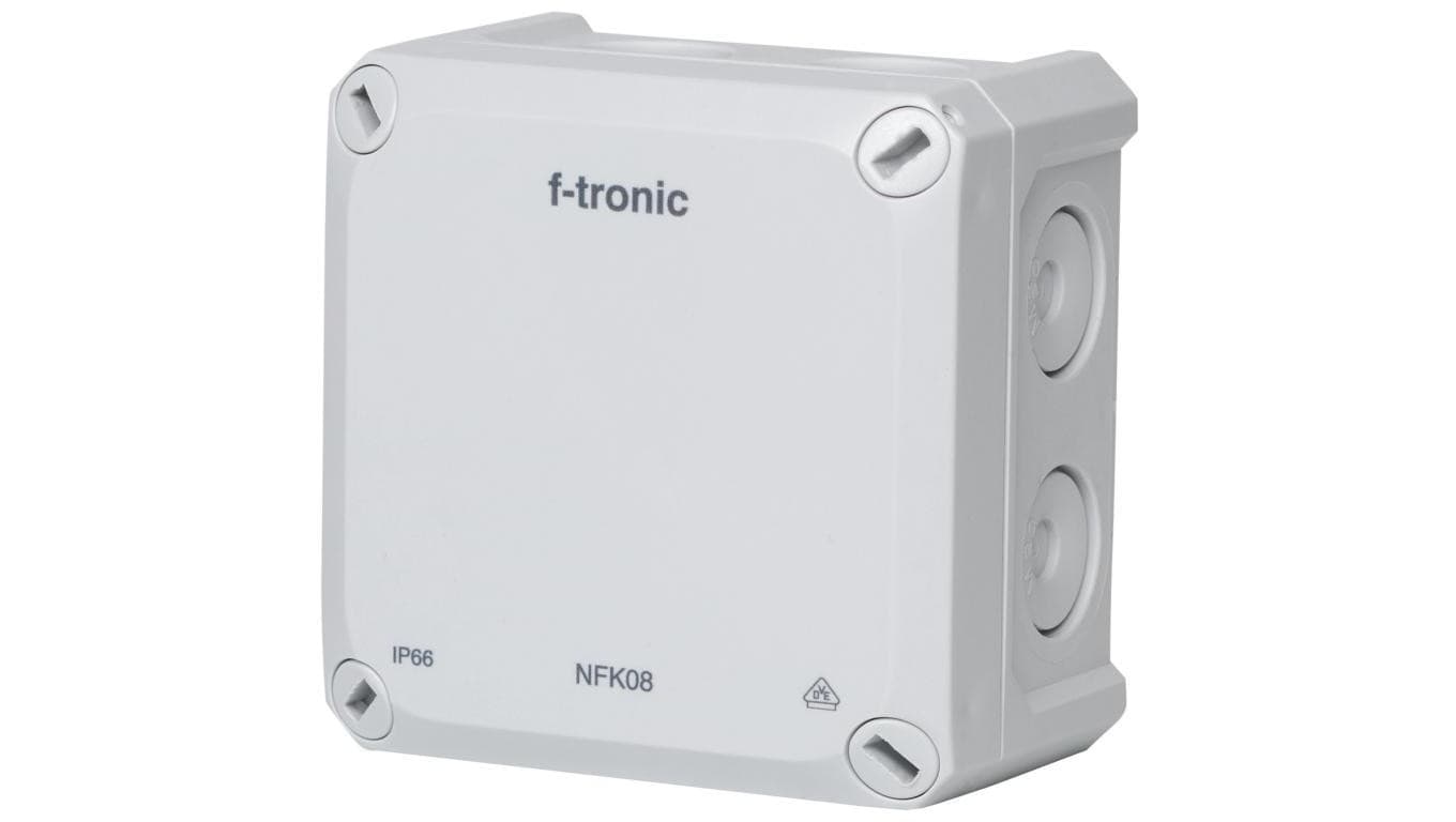 Puszka instalacyjna natynkowa hermetyczna IP66 85x85x54mm Popielaty NEPTUN Compact f-tronic
