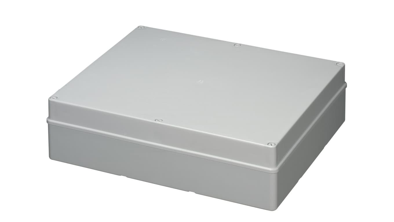 Puszka natynkowa samogasnąca gładka z pokrywą 960 stopni C seria 410A IP56 460x380x120 szara EC410C10A /opak. 4/