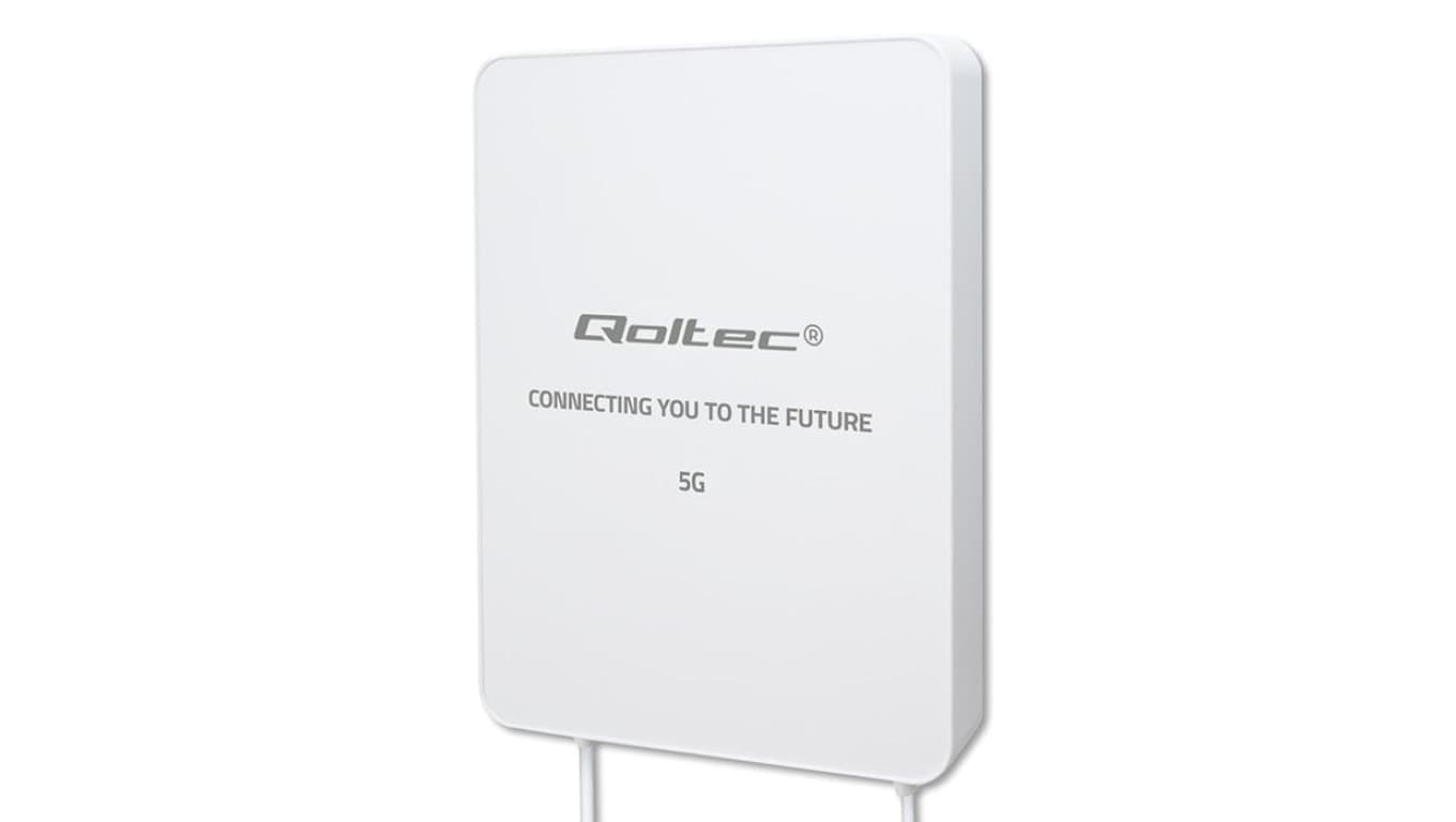 Qoltec Antena 5G LTE 16dBi kierunkowa zewnętrzna SMA 3300-3800MHz wodoodporna 3m