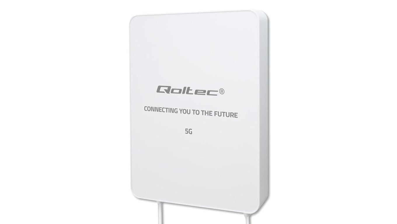 Qoltec Antena 5G LTE 16dBi kierunkowa zewnętrzna SMA 3300-3800MHz wodoodporna 3m