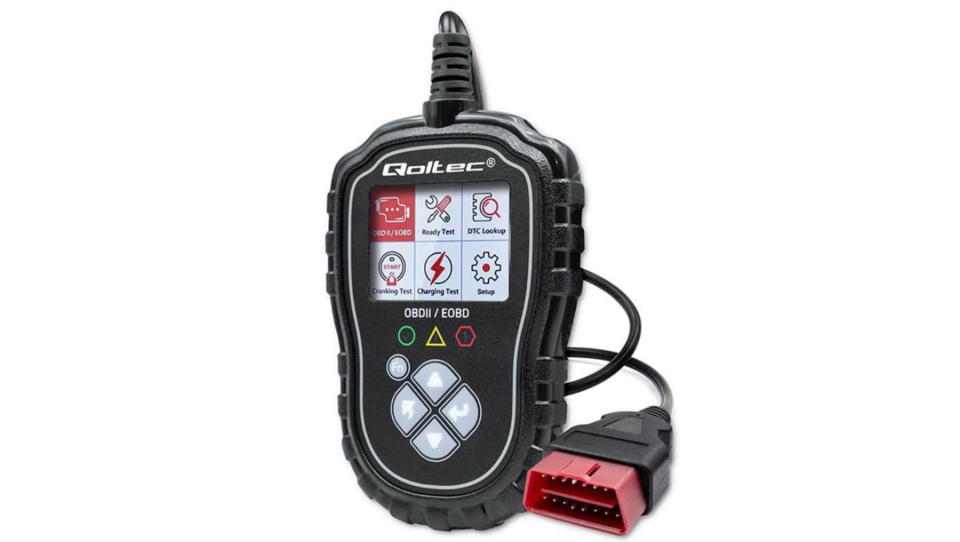 Qoltec Cyfrowy Tester diagnostyczny ProLine OBD2 EOBD Polskie MENU 8V-25V Dual System