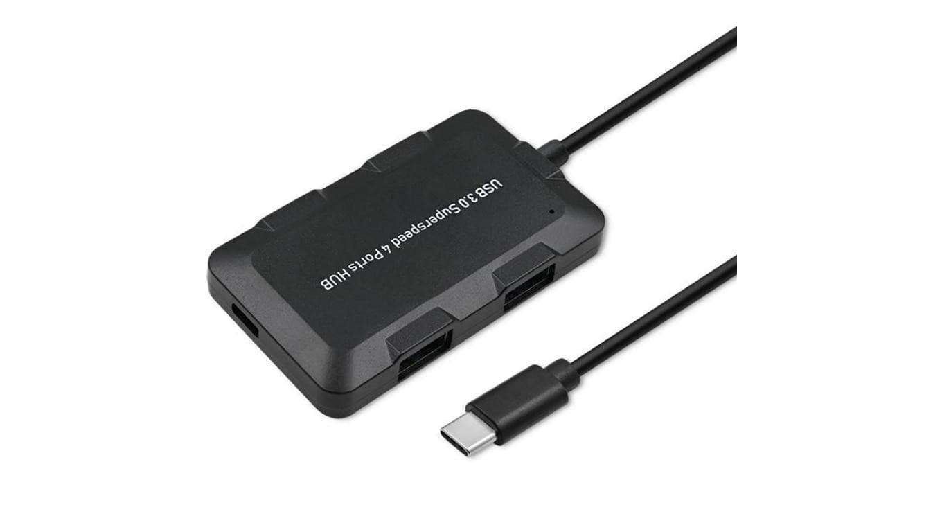 Qoltec Hub Adapter USB-C 3.1 5w1 4x USB 3.0 micro USB