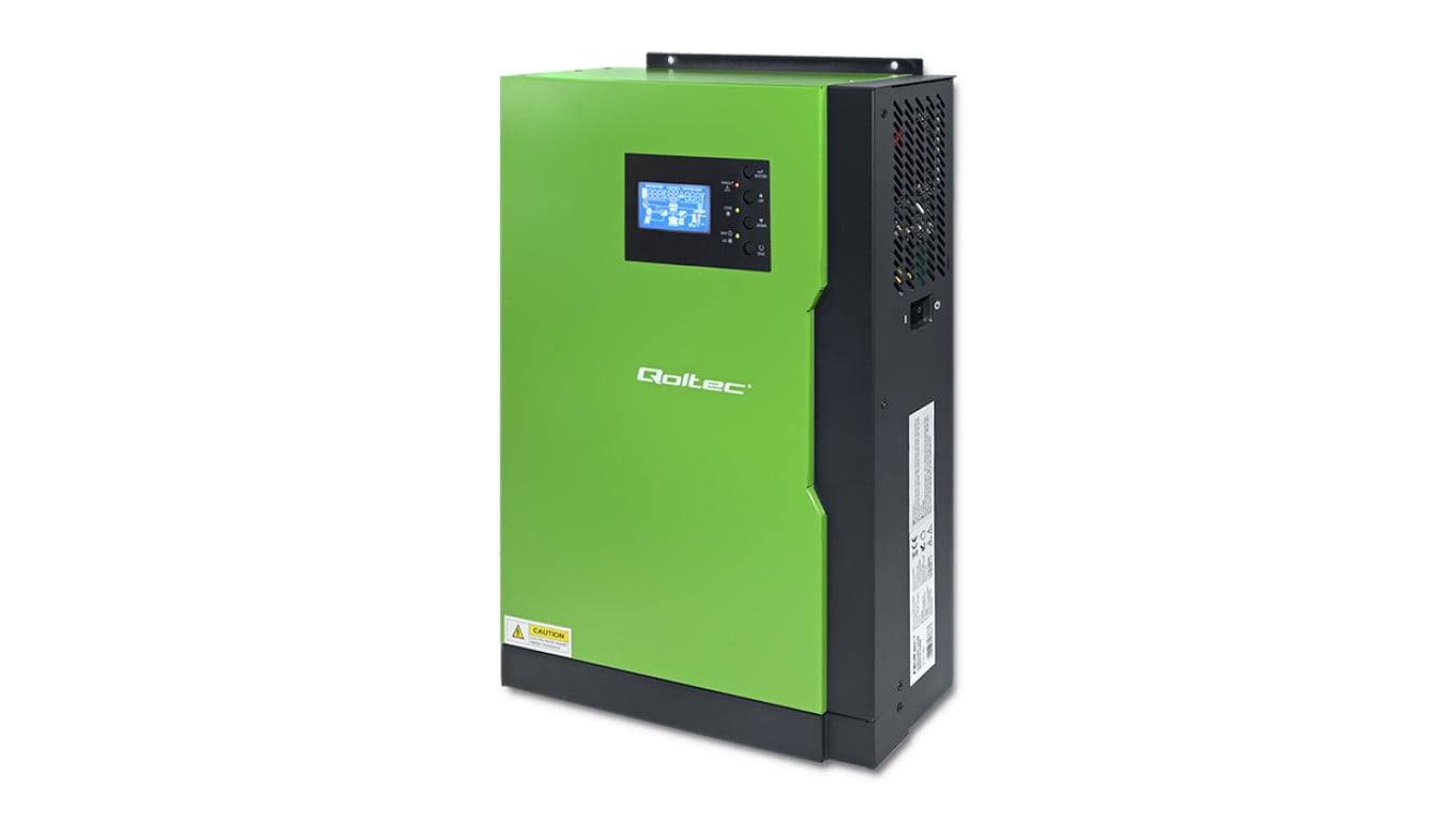 Qoltec Hybrydowy inwerter solarny Off-Grid 10kVA 5.5kW 100A 48V MPPT AGM GEL Sinus opcja Wi-fi