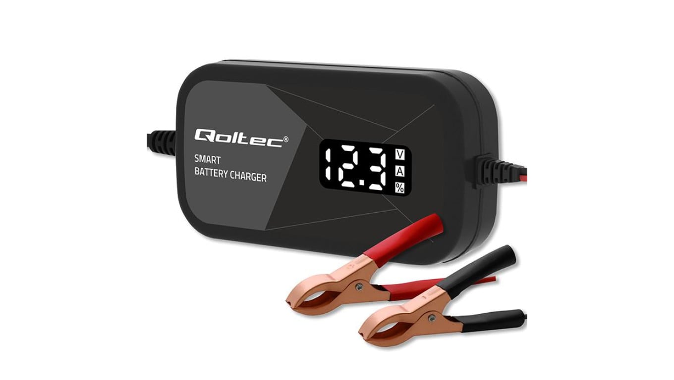 Inteligentna mikroprocesorowa ładowarka 12V 2A Prostownik do akumulatora AGM GEL LCD