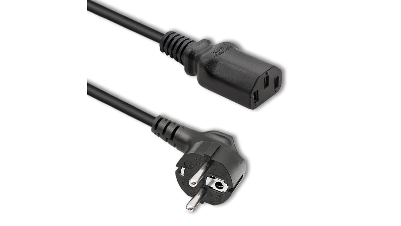 Qoltec Kabel zasilający IEC C13/SCHUKO 3x0.75mm² 1.5m