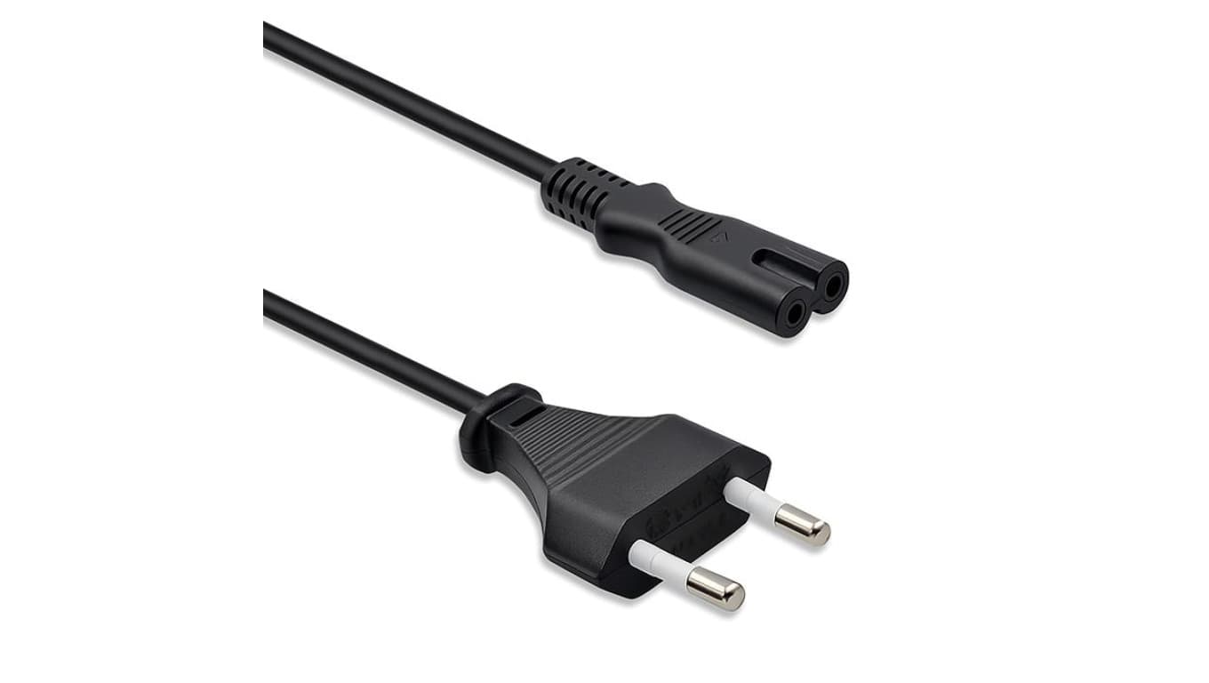 Qoltec Kabel zasilający IEC C7 CEE 7/16 ósemka 2x0.75mm² Czysta miedz CU 3m