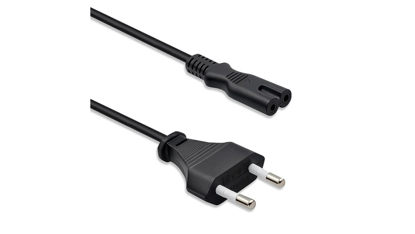 Qoltec Kabel zasilający IEC C7 CEE 7/16 ósemka 2x0.75mm² Czysta miedz CU 3m