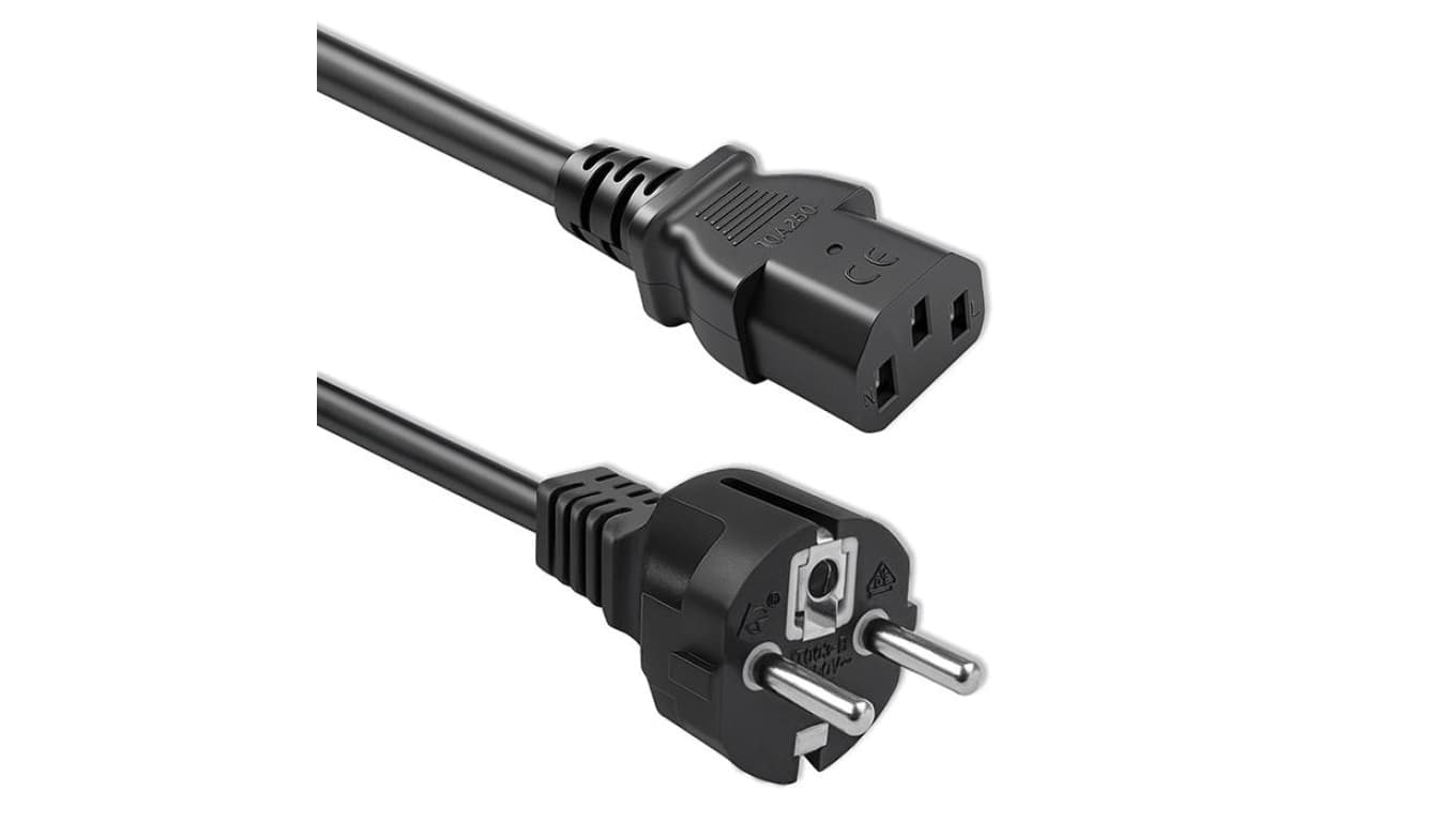 Qoltec Kabel zasilający SCHUKO IEC C13 CEE 7/7 3x0.75mm² Czysta miedź Cu 1.5m