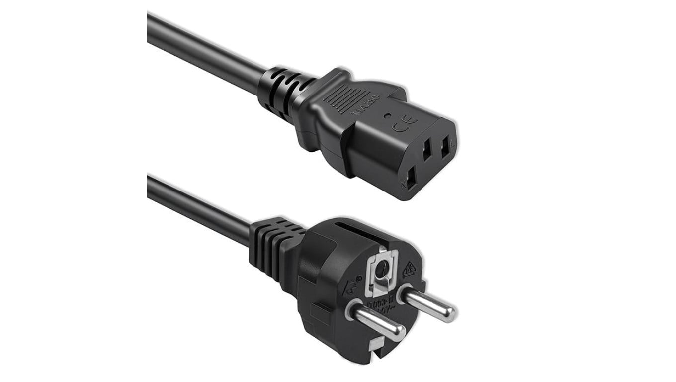Qoltec Kabel zasilający SCHUKO IEC C13 CEE 7/7 3x1.00mm² Czysta miedź Cu 1.5m