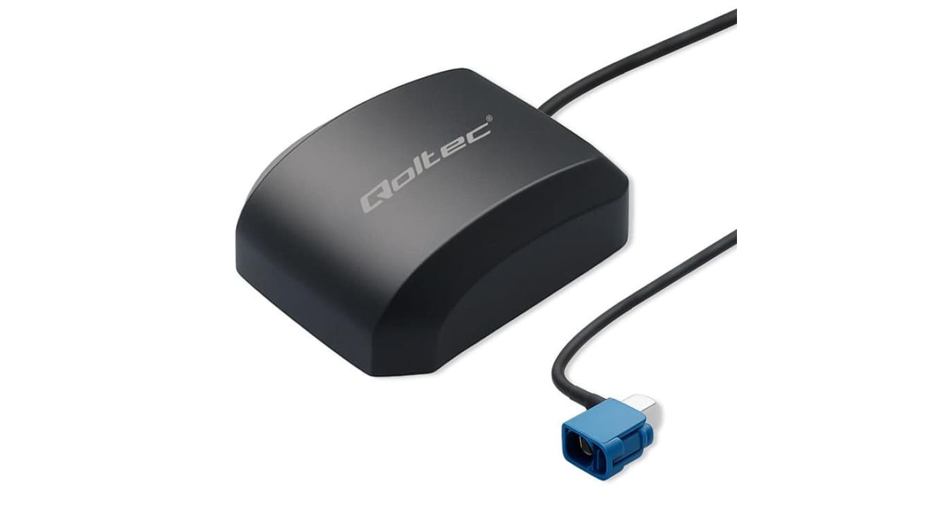 Qoltec Mobilna Antena GPS GLONASS z podstawą magnetyczną dookólna 28dBi FAKRA