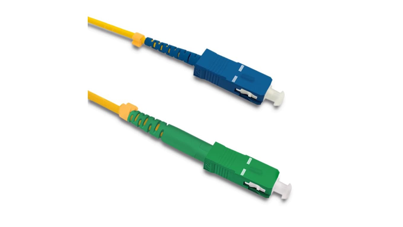 Qoltec Patchcord światłowodowy SC/APC - SC/UPC Singlemode 9/125 G652D Simplex 20m