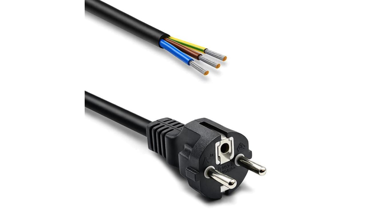 Qoltec Przewód zasilający SCHUKO CEE 7/7 miedź Cu odizolowany lutowany 3x1.50 mm² 1.8m