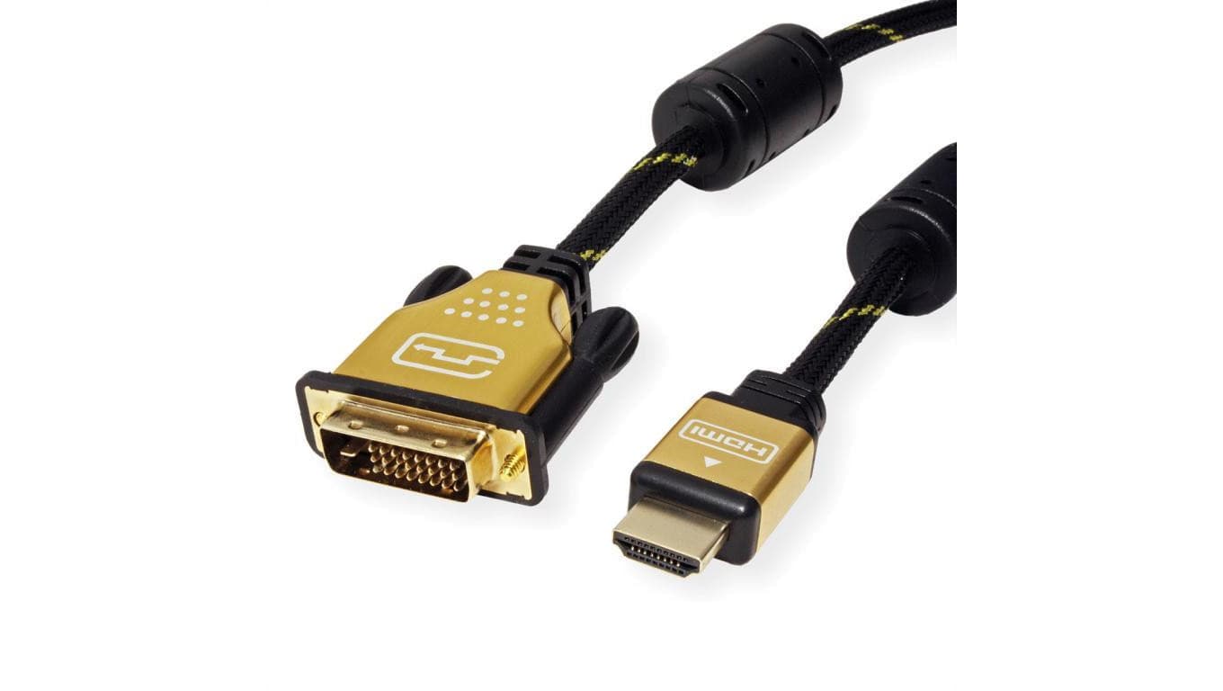 ROLINE GOLD Kabel do monitora DVI (24+1) - HDMI, M/M, 1,5 m