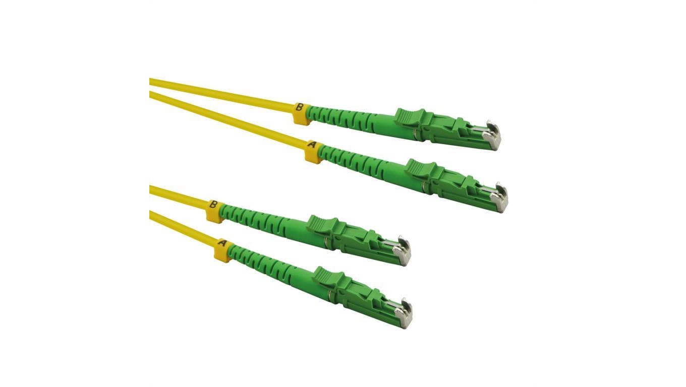 ROLINE kabel światłowodowy duplex 9/125µm OS2, LSH/LSH, APC polerowany, LSOH, żółty, 3 m