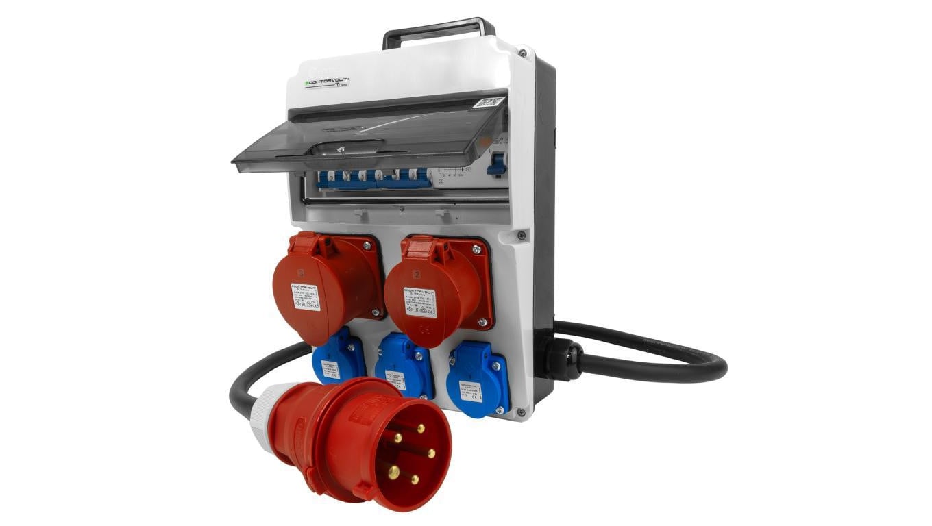 Rozdzielnica budowlana CAS 3x230V 32A16A Doktorvolt DV-8133-F