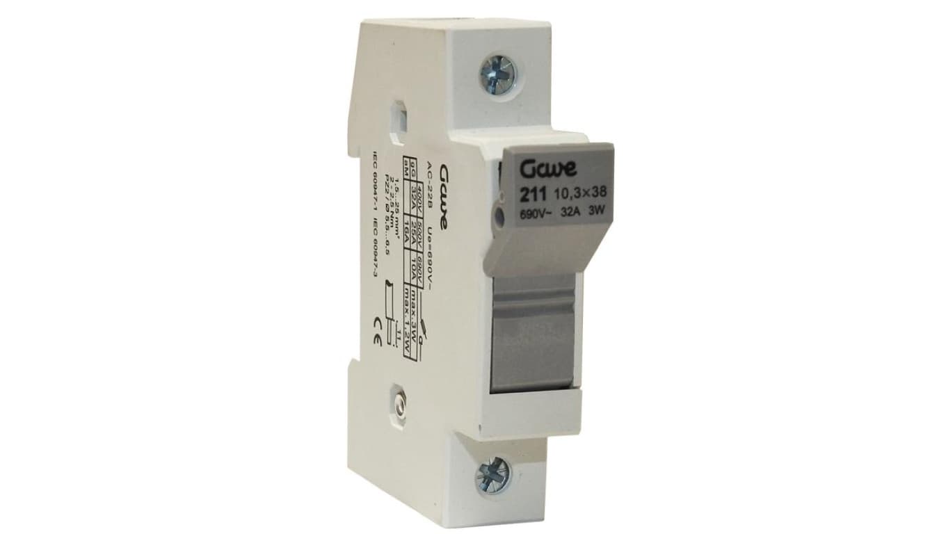 Rozłącznik bezpiecznikowy cylindryczny CH 1P 10x38 32A, 211
