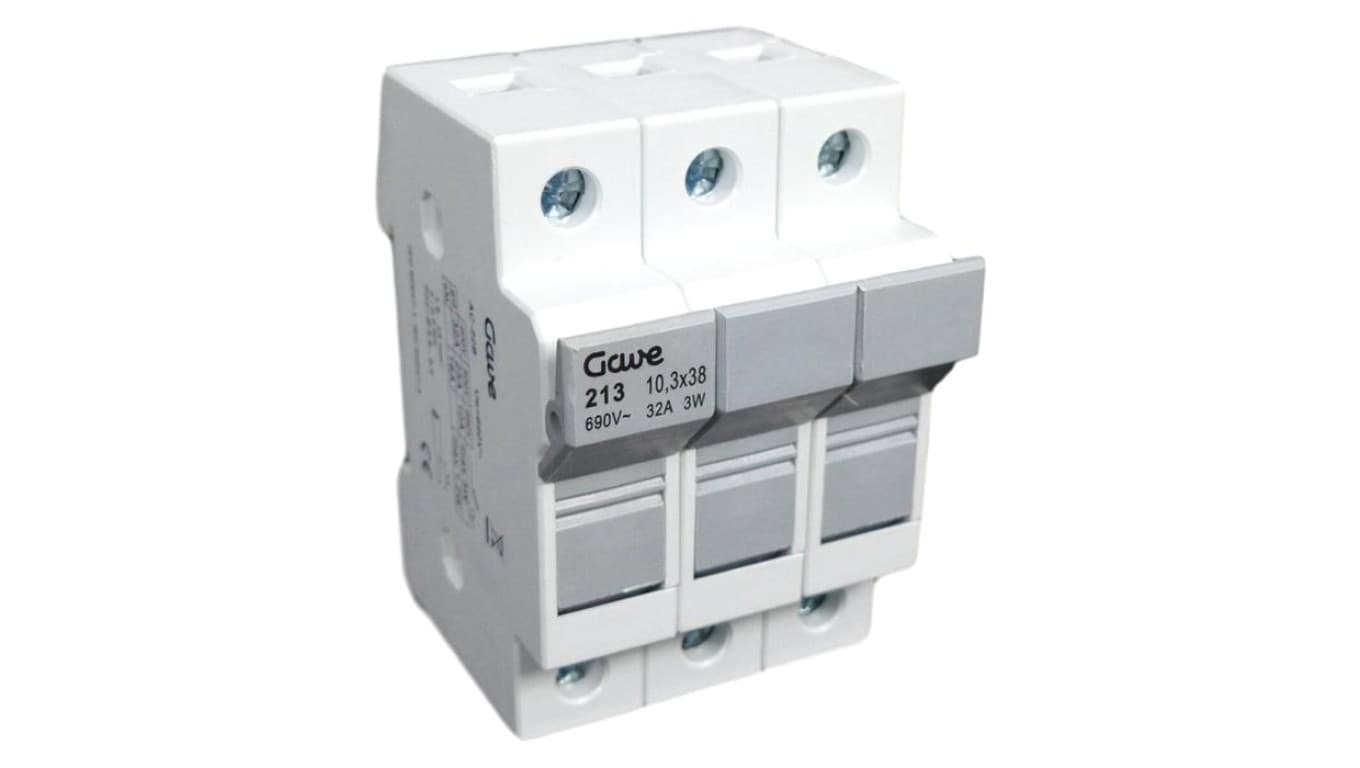 Rozłącznik bezpiecznikowy cylindryczny CH 3P 10x38 32A, 213