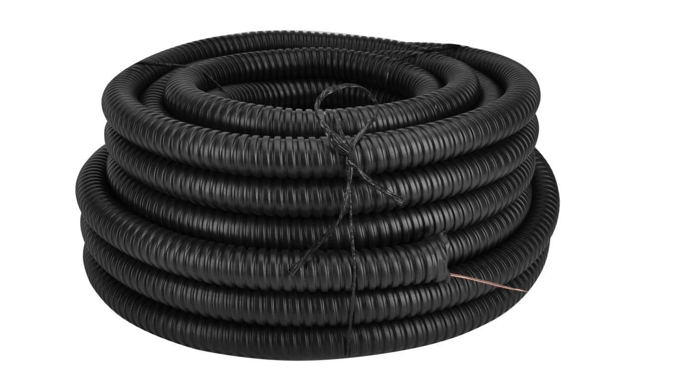Rura karbowana metalowa w oplocie PVC 26/33 do prowadzenia kabli 25M 4/M/0010541400290011