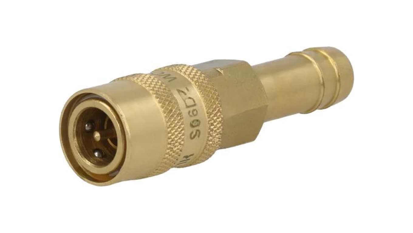 Szybkozłącze prosta,z zaworem max.10bar mosiądz D: 10mm S06DZ WO10