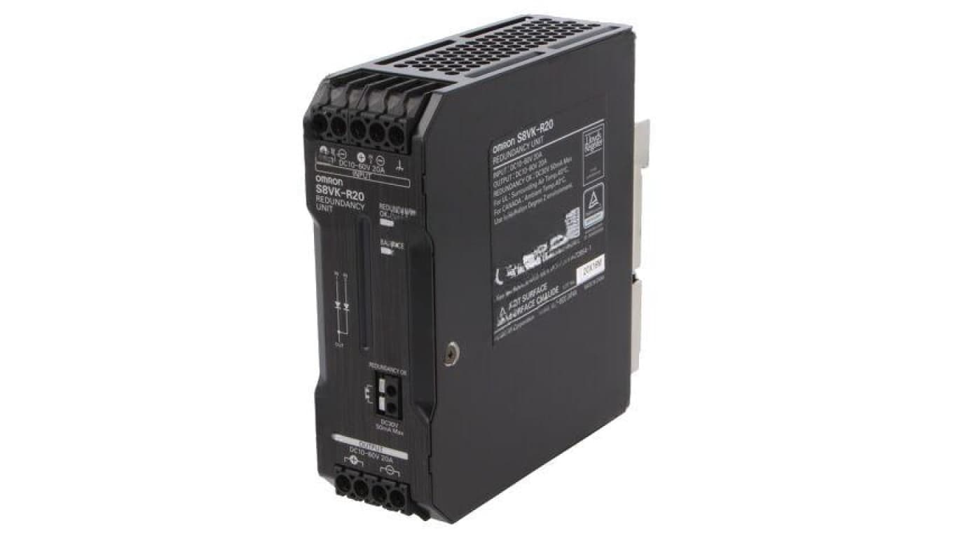 Moduł: redundancji 20A Podł.elektr: listwa zaciskowa S8VK-R20