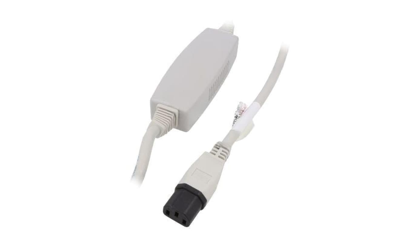 Kabel IEC C13 żeński 2m biały 10A 250V IP20 IF13-SE-H05-3100-WF-200