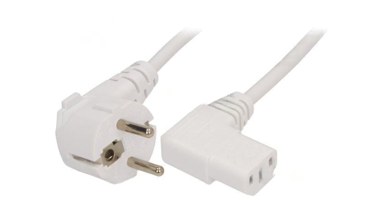 Kabel: 3x0,75mm2, 1m, 10A, 250V LT-322+511 H05VV-F 3X0.75 WHT 1M