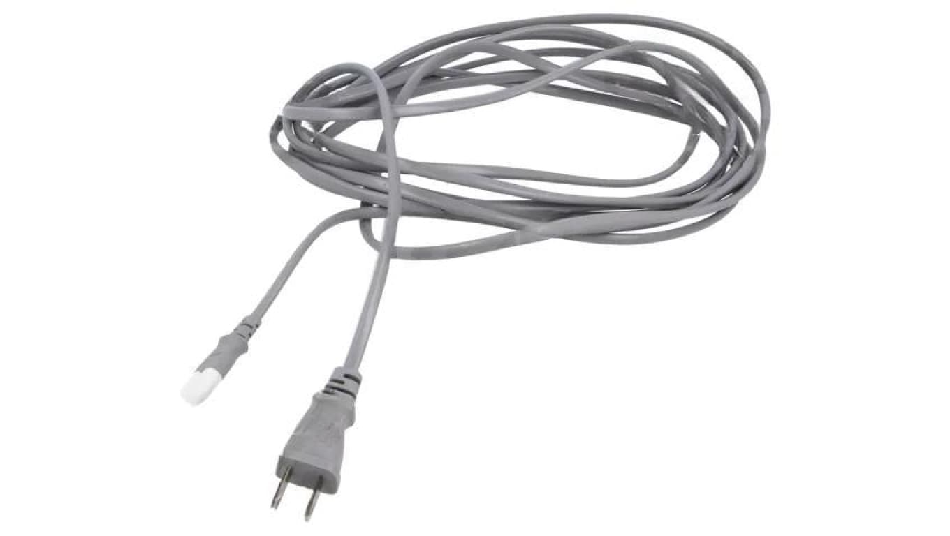 Kabel: 2x0,75mm2, IEC C7 żeński,JIS 8303 wtyk, 5m, 7A LT-819+537B VCTFK 2X0.75 5M GRY