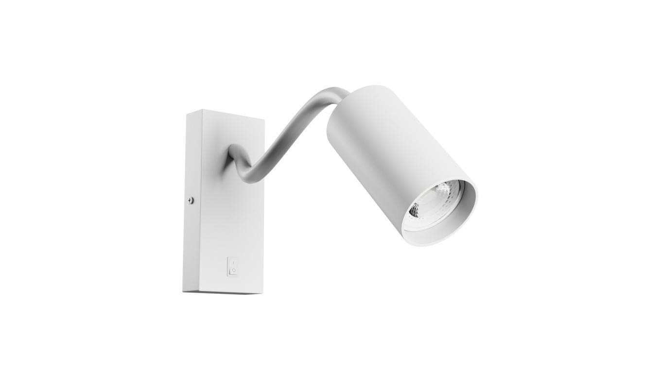 Kinkiet SQUALLA VARIOSA FLEXI SWITCH GU10 230V 55x100x410mm biały