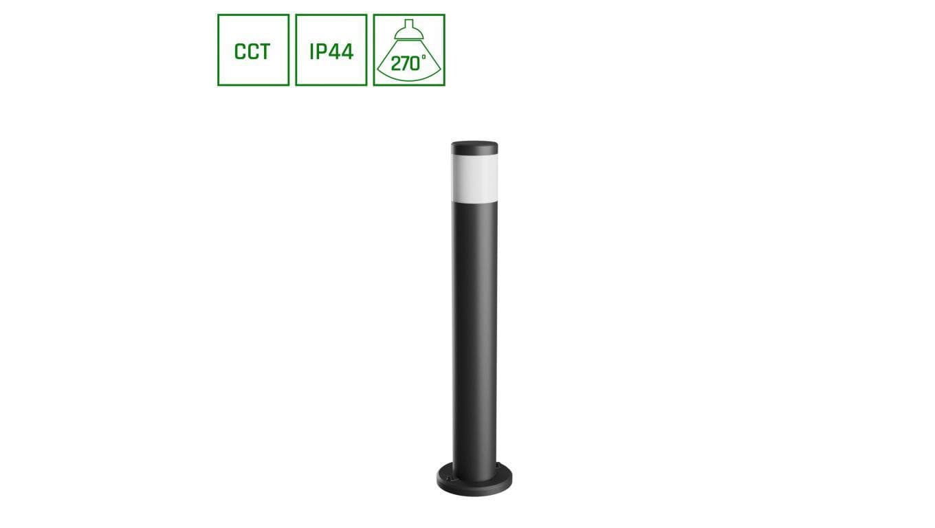 Oprawa ogrodowa STELLA COLUMN GU10 6W 450lm CCT IP44 IK08 czarny
