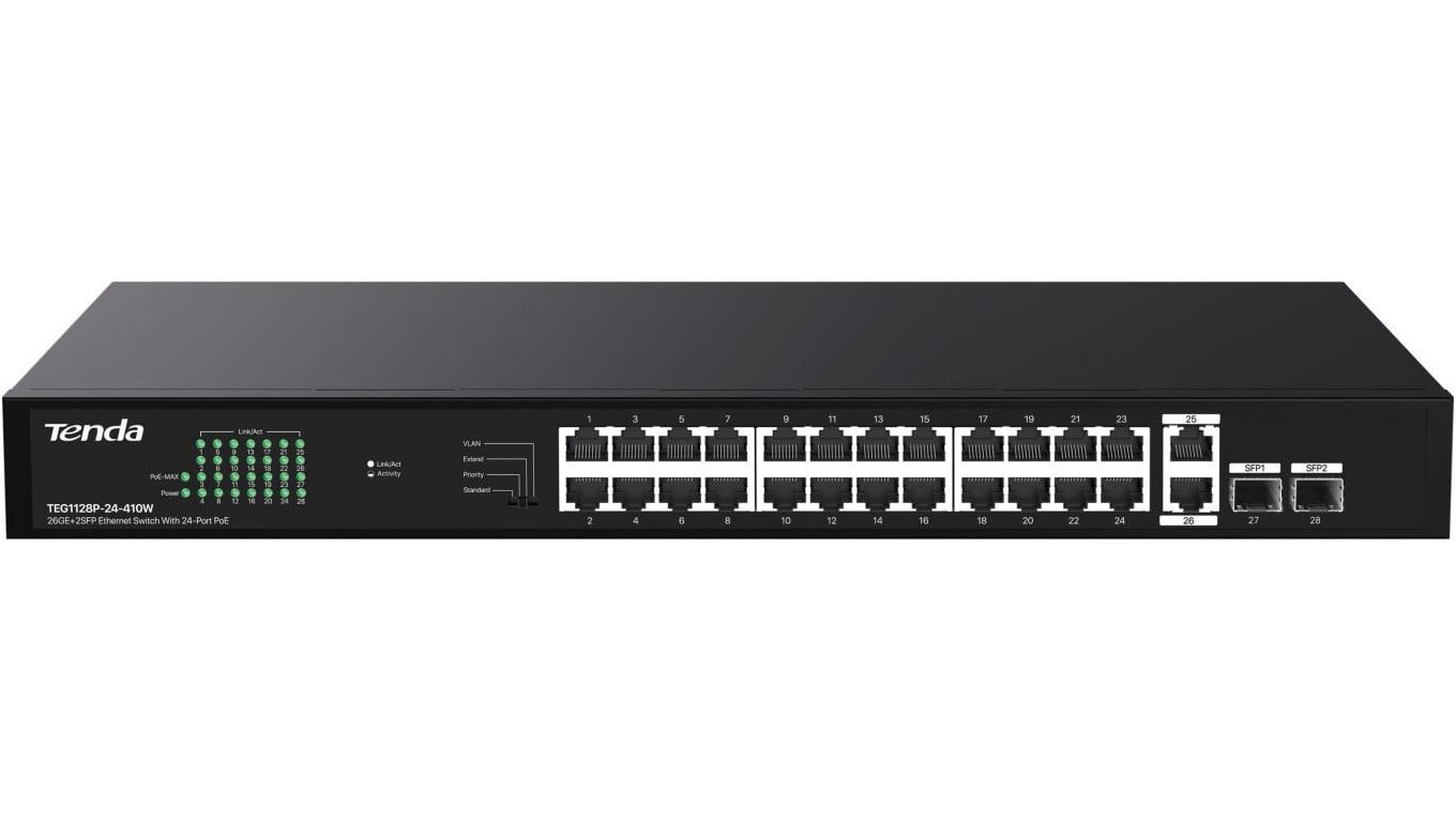 SWITCH POE TENDA TEG1128P-24-410W