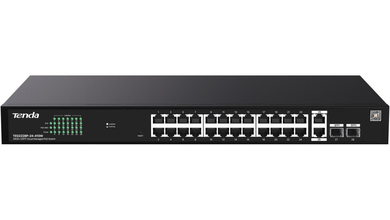 SWITCH POE TENDA TEG2228P-24-410W