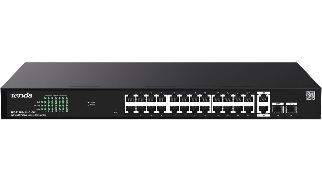 SWITCH POE TENDA TEG2228P-24-410W